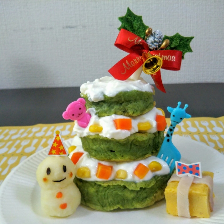 クリスマス♡ツリーケーキ♡1歳♡離乳食